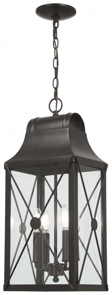 De Luz - 4 Light Outdoor Chain Hung Lantern