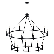 Kichler 52708BK - Chandelier 18Lt