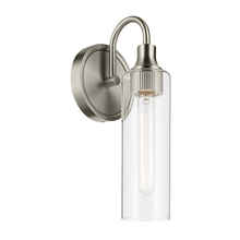 Kichler 55209NI - Kavi 13" 1-Light Wall Sconce with Clear Glass in Brushed Nickel