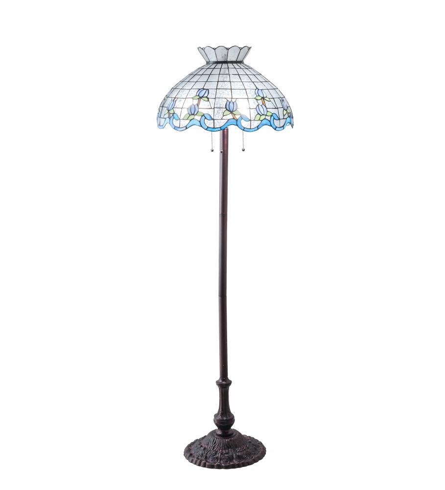 62" High Roseborder Floor Lamp