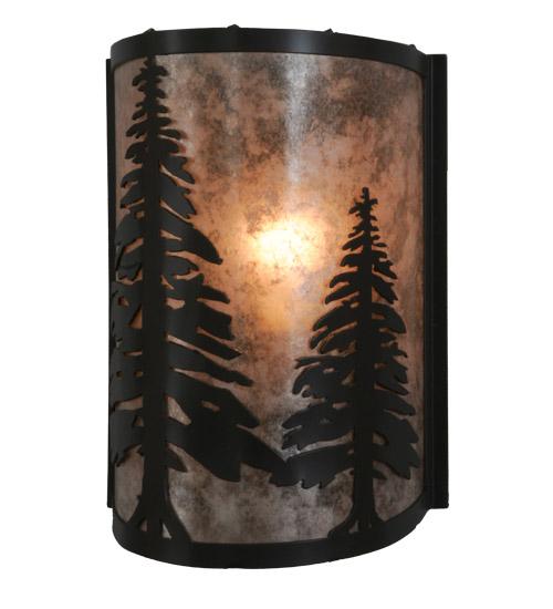 8" Wide Tall Pines Wall Sconce