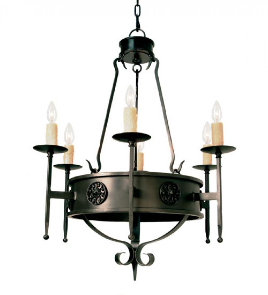 30" Wide Lorenzo 6 Light Chandelier