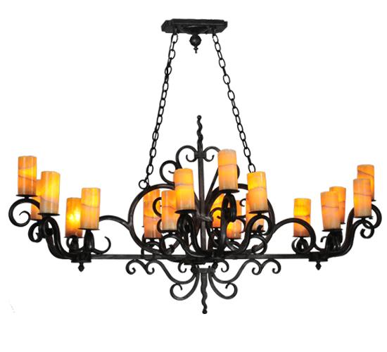 60"L Kean 20 LT Chandelier