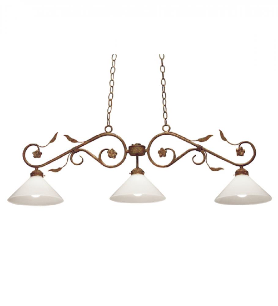 48" Long Bordeaux 3 Light Island Pendant