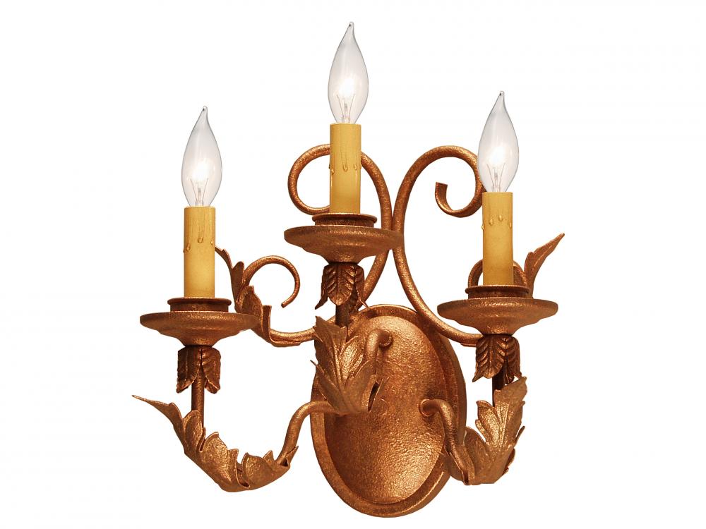 12" Wide Natalia 3 Light Wall Sconce