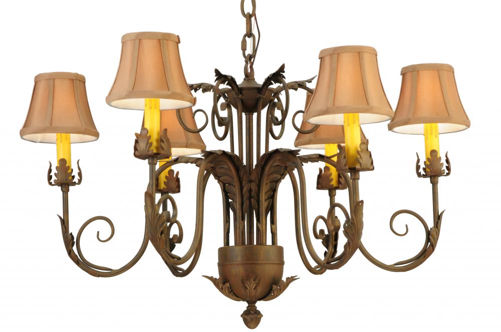 29.5"W Lindsay 6 LT Chandelier