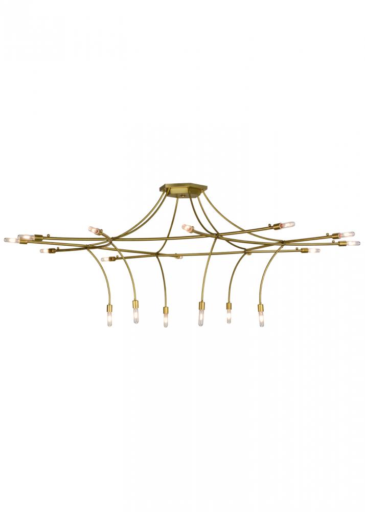 84"W ISON 18 LT Chandelier