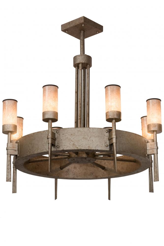 36"W Mansfield 8 LT Chandelier