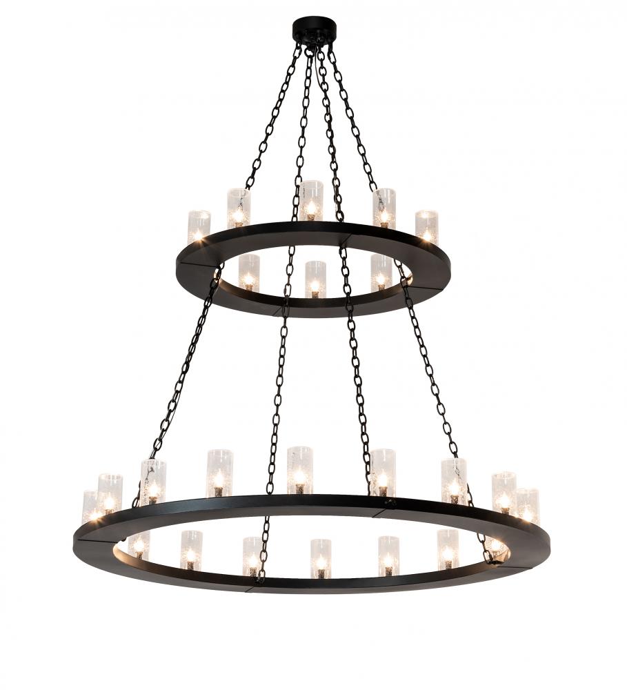 60" Wide Loxley 28 Light Two Tier Chandelier