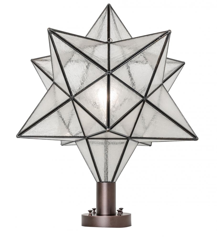 18" Wide Moravian Star Post Mount