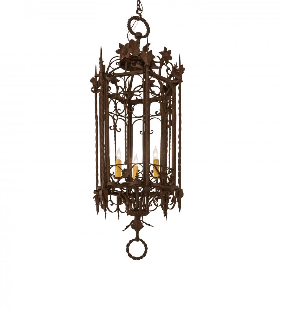 28" Wide Gordes 3 Light Chandelier