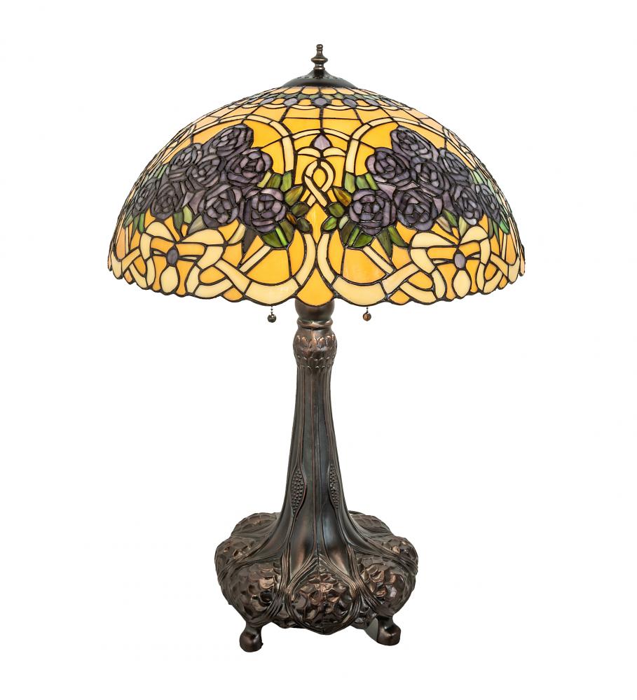 31" High Rose Bouquet Table Lamp