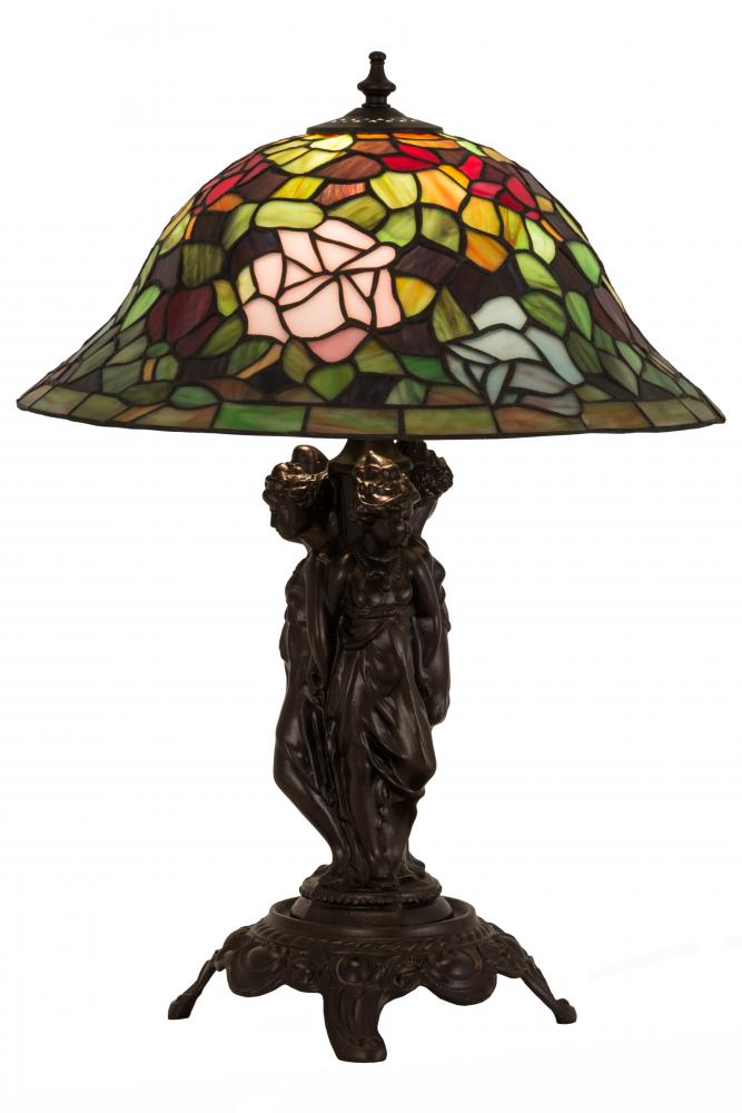 21.5"H Rosebush Table Lamp