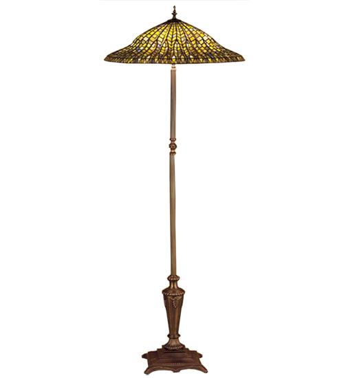 65"H Tiffany Lotus Leaf Floor Lamp