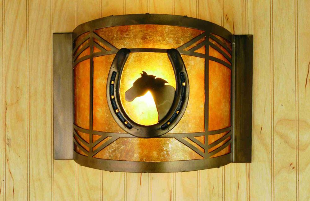 12"W Horseshoe Wall Sconce