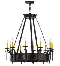 Meyda Blue 112388 - 35"W Costello 10 LT Chandelier