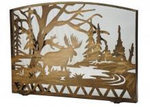 Meyda Blue 113070 - 47"W X 38"H Moose Creek Arched Fireplace Screen