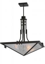 Meyda Blue 113740 - 27" Square Lineage Metro Fusion Inverted Pendant