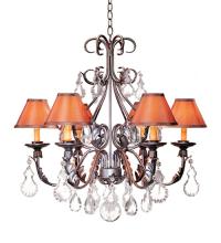 Meyda Blue 115435 - 28" Wide French Elegance 6 Light Chandelier