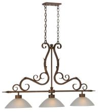 Meyda Blue 115763 - 49" Long Zamora 3 Light Island Pendant