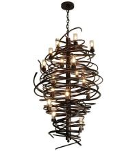 Meyda Blue 117475 - 30"W Centric 18 LT Chandelier