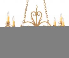 Meyda Blue 118319 - 42" Long Kimberly 10 Light Chandelier