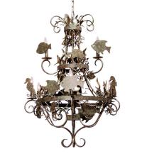 Meyda Blue 119762 - 32" Wide De La Mar 9 Light Chandelier