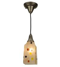 Meyda Blue 124018 - 4.5"Sq Metro Fusion Jewel Mini Pendant