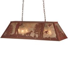 Meyda Blue 128028 - 42" Long Quail Hunter With Dog Oblong Pendant