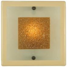 Meyda Blue 131563 - 12"Sq Metro Fusion Bullion Glass Wall Sconce