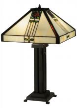 Meyda Blue 139227 - 23.5"H Pasadena Rose Table Lamp