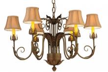 Meyda Blue 139594 - 29.5"W Lindsay 6 LT Chandelier