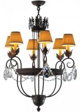 Meyda Blue 142450 - 27"W Antonia 6 LT Chandelier