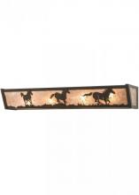 Meyda Blue 151691 - 30" Wide Running Horses Vanity Light