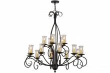 Meyda Blue 156193 - 48"W Sienna 15 LT Two Tier Chandelier