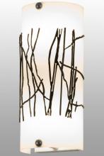 Meyda Blue 159706 - 5"W Twigs Overlay Wall Sconce