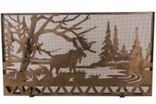 Meyda Blue 160770 - 63"W X 35"H Moose Creek Fireplace Screen