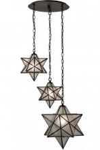 Meyda Blue 162799 - 26" Wide Moravian Star 3 LT Cascading Pendant