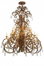 Meyda Blue 168059 - 60" Wide Serratina 32 Light Chandelier