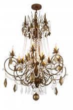 Meyda Blue 169774 - 38" Wide Minuet 12 Light Chandelier