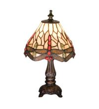 Meyda Blue 17525 - 11.5"H Tiffany Hanginghead Dragonfly Mini Lamp