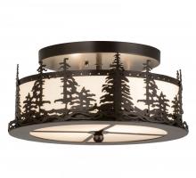 Meyda Blue 176888 - 16" Wide Tall Pines Flushmount