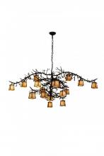 Meyda Blue 178333 - 66"W Pine Branch Valley View 18 LT Chandelier