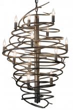 Meyda Blue 181100 - 24"W Cyclone 13 LT Chandelier