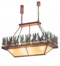 Meyda Blue 181807 - 42" Pine Lake Oblong Inverted Pendant