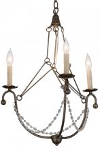 Meyda Blue 182545 - 22"W Kaitlynn 3 LT Chandelier