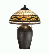 Meyda Blue 19169 - 23"H Tiffany Acorn Table Lamp