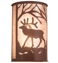 Meyda Blue 197060 - 12" Wide Elk at Dawn Wall Sconce