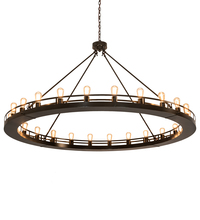 Meyda Blue 211565 - 72" Wide Barbury 24 Light Chandelier