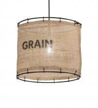 Meyda Blue 216781 - 16" Wide Empire Grain Sack Pendant